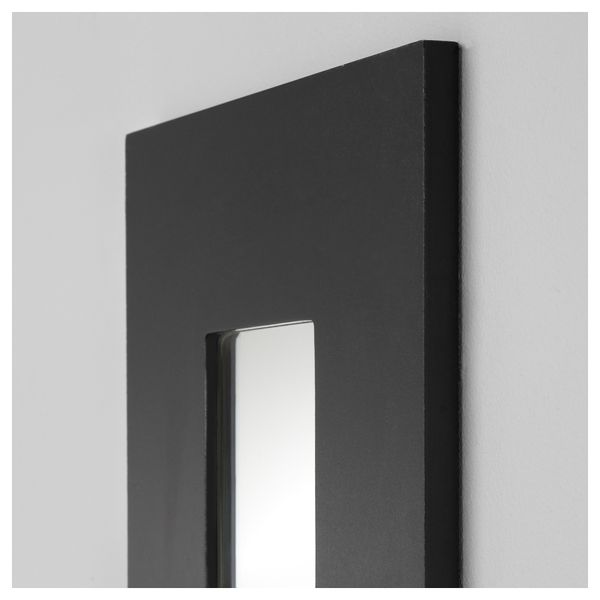 Зеркало МАЛЬМА, черный (26x26 см) - схема-чертеж с размерами