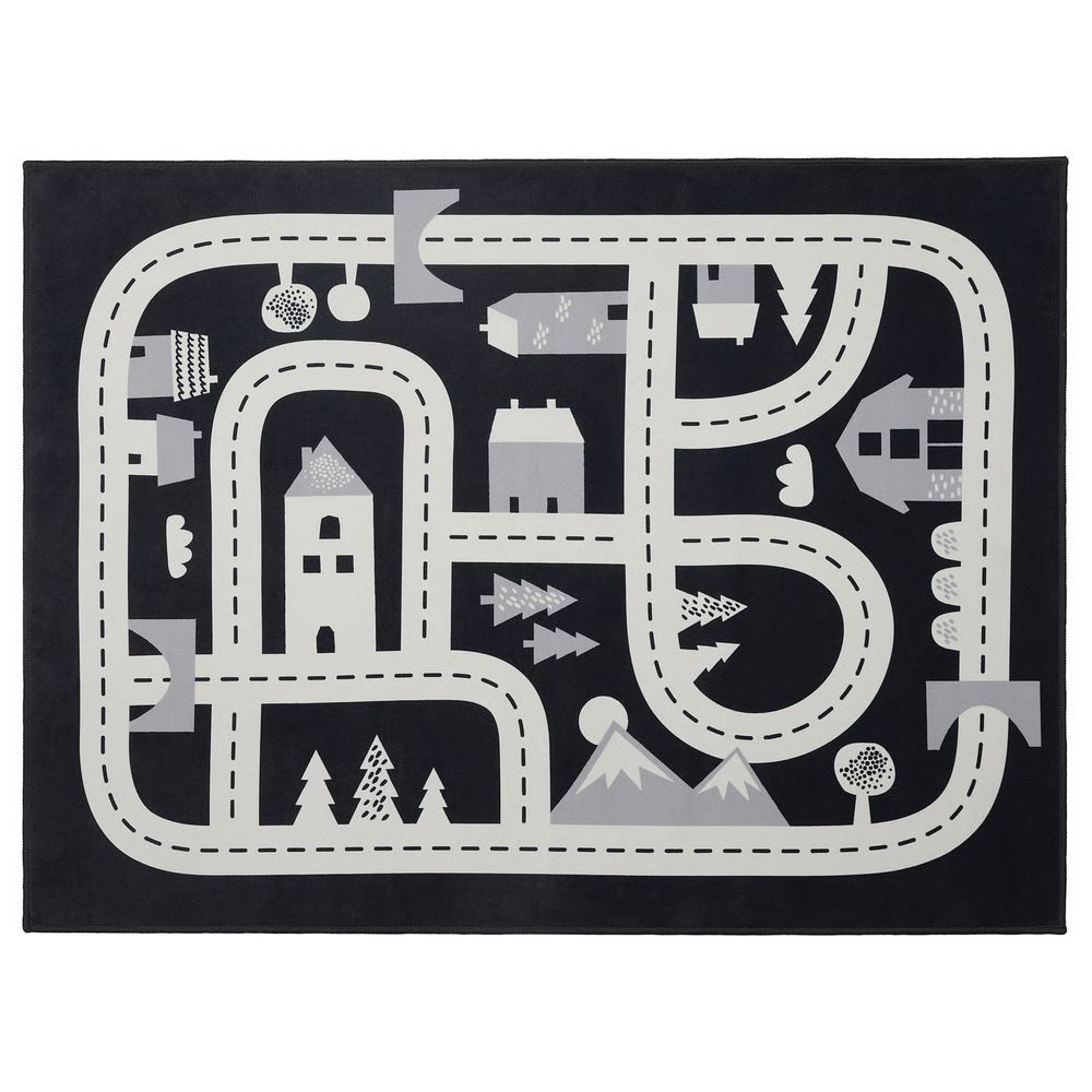 MARKKRYPARE МАРККРЮПАРЕ Ковер - темно-серый 74x100 см - фото 1