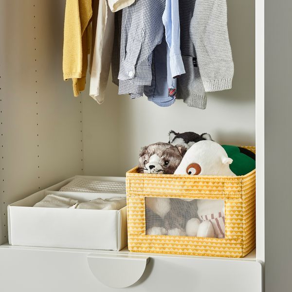 Коробка, желтый 25x44x17 см IKEA UPPRYMD УППРЮМД 704.622.62 - фото 4