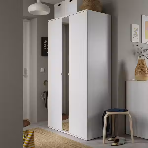 VIHALS Гардероб 2-дверный - белый 105x57x200 см - фото 3