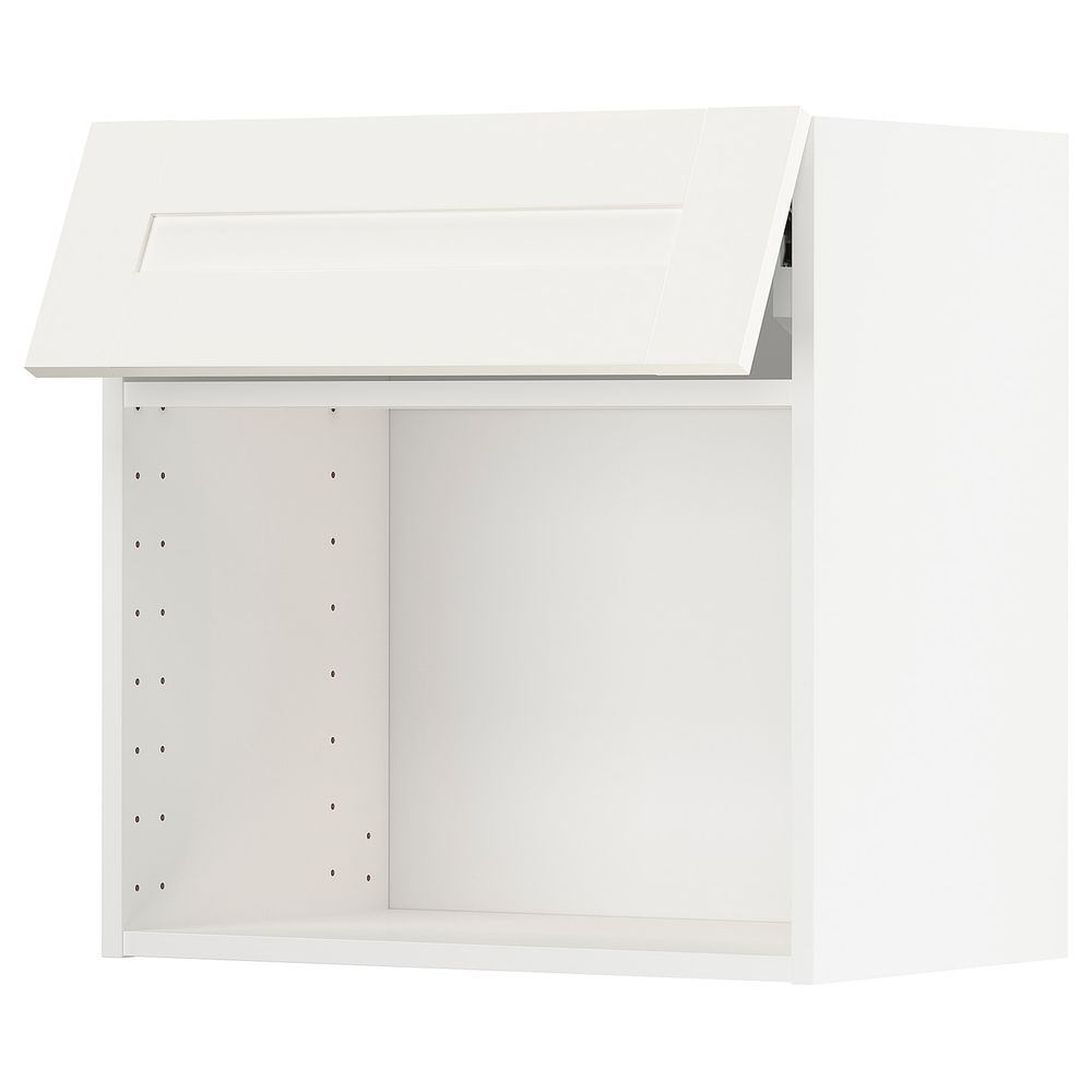 Навесной шкаф для СВЧ-печи, белый/Сэведаль белый 60x60 см IKEA МЕТОД 792.232.10 - схема-чертеж с размерами