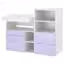 Белый сиреневый/со стеллажом