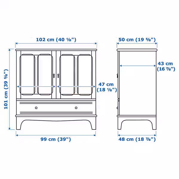 LOMMARP Шкаф - светло-бежевый 102x101 см - фото 8