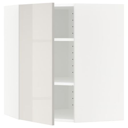 METOD Угловой навесной шкаф с полками