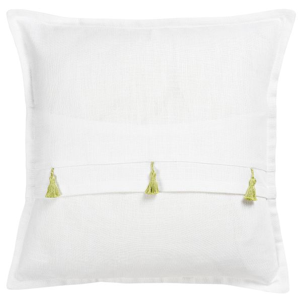 Чехол на подушку, белый желтый/ручная работа 50x50 см IKEA LOKALT ЛОКАЛЬТ 504.994.93 - фото 2