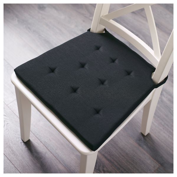 Подушка на стул АДМЕТЕ, черный (43/36x42x2.5 см) - фото 2