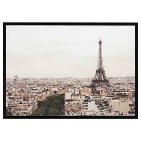 Картина с рамой БЬЁРКСТА, Париж, черный (140x100 см)