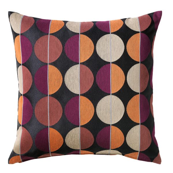 Чехол на подушку, черный/разноцветный 50x50 см IKEA ОТТИЛЬ 703.703.66 - фото 1