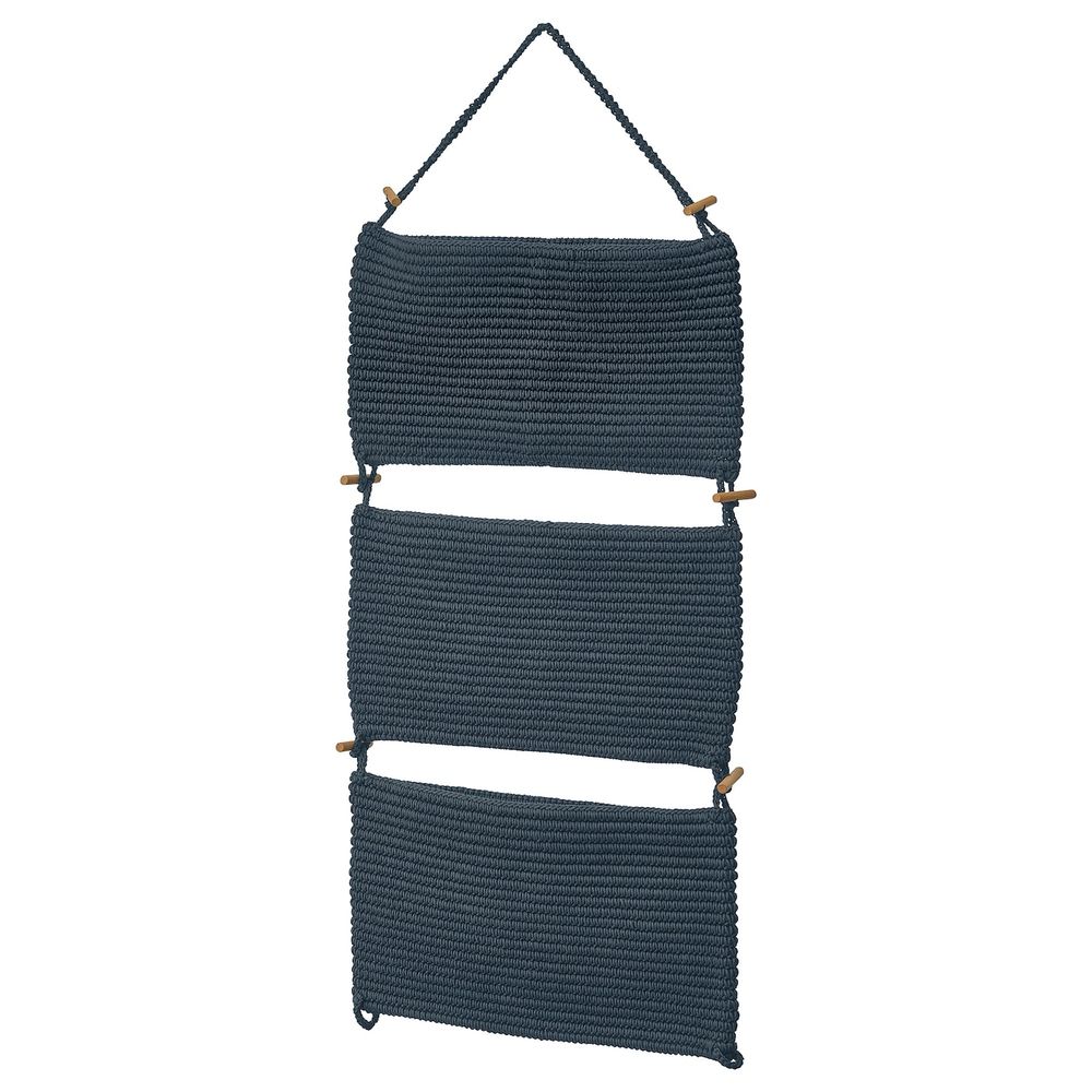 Подвесной модуль для хранения, синий 35x90 см IKEA NORDRANA НОРДРЭНА 104.206.42 - фото 1