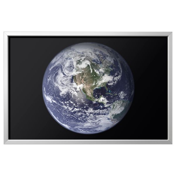 Картина с рамой, Планета Земля, цвет алюминия, 118x78 см IKEA BJÖRKSTA БЬЁРКСТА 095.611.62 - фото 2