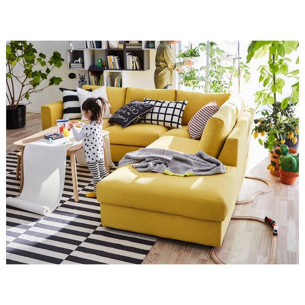 Чехол на подушку, белый, черный 50x50 см IKEA VÅRGYLLEN ВОРГИЛЛЕН 303.698.93 - схема-чертеж с размерами