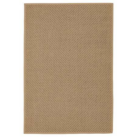 Ковер безворсовый, неокрашенный/коричневый 133x195 см IKEA HELLESTED ХЕЛЛЕСТЕД 804.079.82