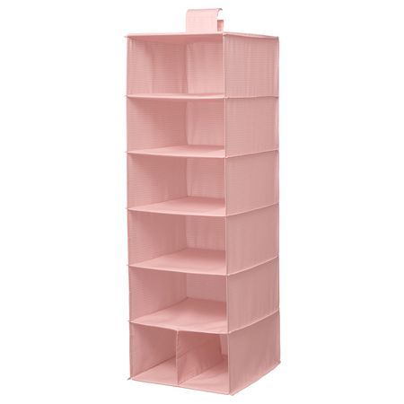 Модуль для хранения, 7 отделений, розовый 30x30x90 см IKEA СТУК 404.210.32