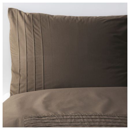 Пододеяльник и 1 наволочка АЛЬВИНЕ СТРО, коричневый (150x200/50x70 см)
