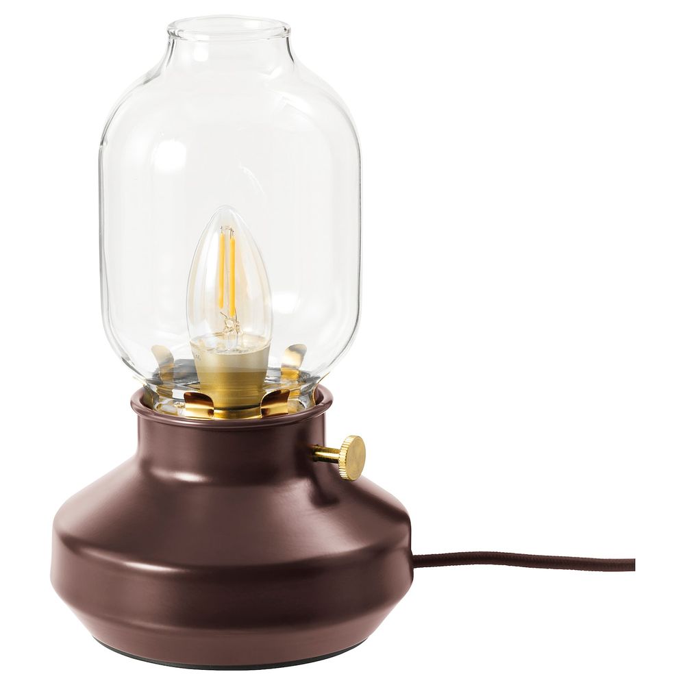 Лампа настольная, темно-красный IKEA TÄRNABY ТЭРНАБИ 404.575.30 - фото 1