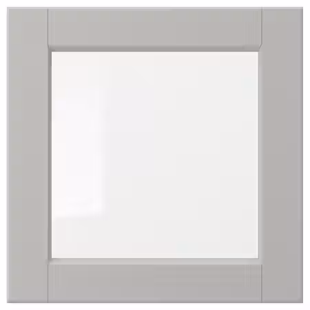 LERHYTTAN Стеклянная дверь - светло-серый 40x40 см