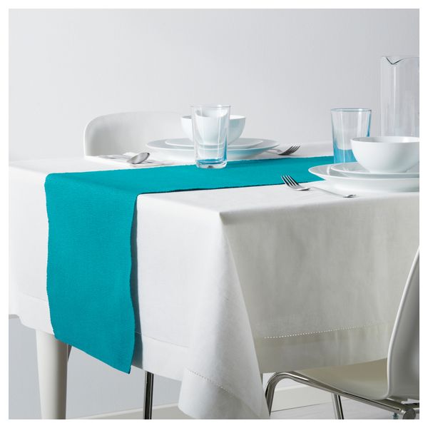 Дорожка настольная МЭРИТ, бирюзовый (35x130 см) - фото 3