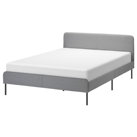Каркас кровати с обивкой, 140x200 cm IKEA SLATTUM СЛАТТУМ 304.463.73