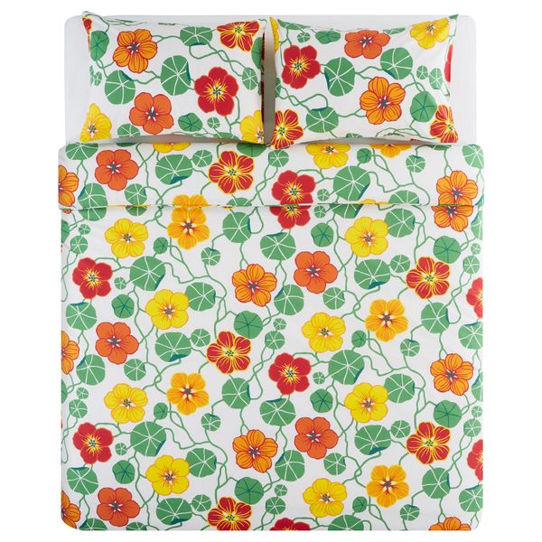 Пододеяльник и 2 наволочки БЛУМРАНК, цветок (200x200/50x70 см) - схема-чертеж с размерами