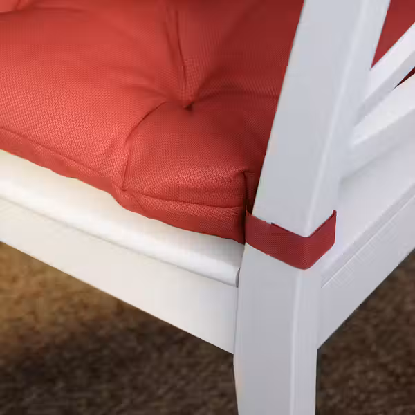 MALINDA Подушка на стул - темно-красный 40/35x38x7 см - фото 4