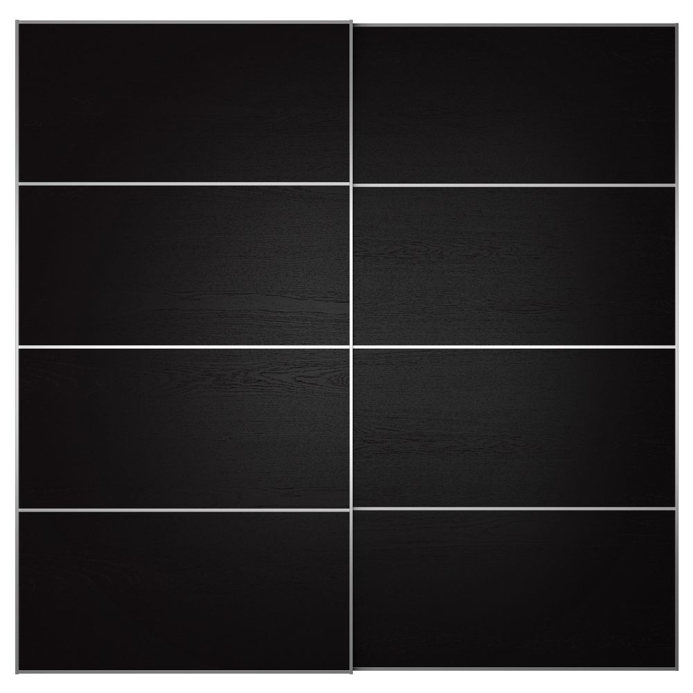 Пара раздвижных дверей ИЛЬСЕНГ, черно-коричневый - фото 1