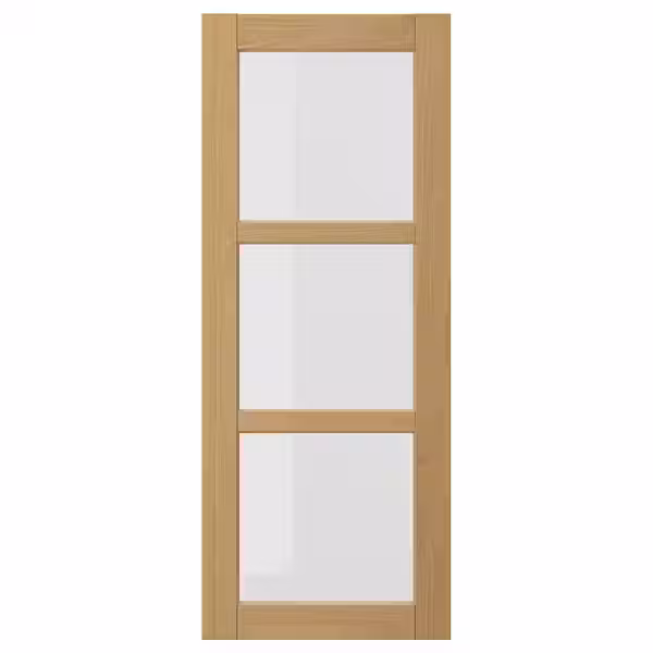 FORSBACKA Стеклянная дверь - дуб 40x100 см - фото 1