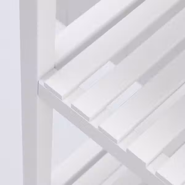 MUSKAN Стеллаж - белый 37x140 см - схема-чертеж с размерами