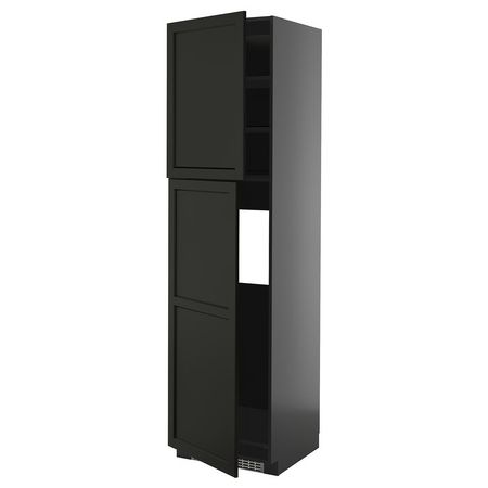 METOD Высокий шкаф д/холодильника/2дверцы