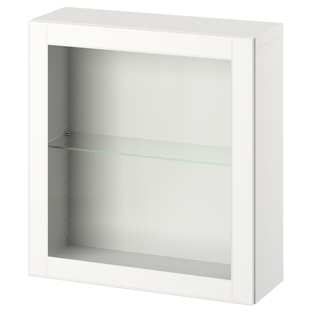 Комбинация настенных шкафов, белый/оствик белый 60x22x64 см IKEA BESTÅ БЕСТО 794.415.81 - фото 1