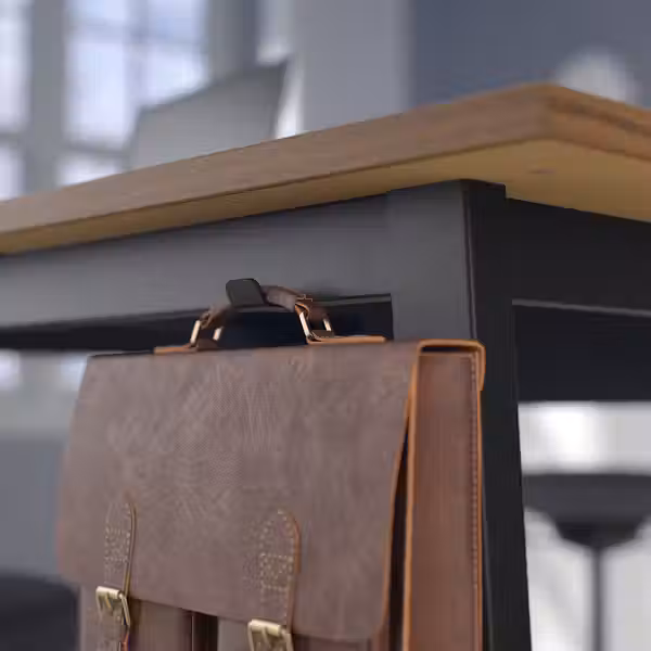 MITTZON МИТТЗОН Конференц-стол - шпон грецкого ореха/чёрный 140x108x105 см - фото 7