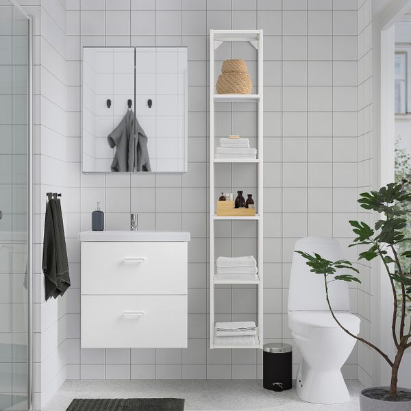 IKEA в интерьере ванной - схема-чертеж с размерами