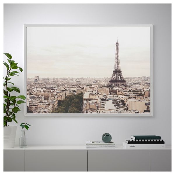 Картина с рамой БЬЁРКСТА, Париж, цвет алюминия (140x100 см) - фото 3