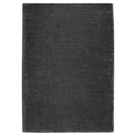 Ковер, длинный ворс, темно-серый 170x240 см IKEA ОДУМ 803.709.93