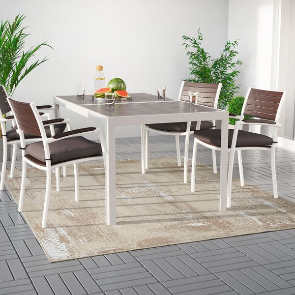 Ковер безворсовый, для/дома/улицы, бежевый 200x250 см IKEA RODELUND РОДЕЛУНД 704.458.90 - фото 3