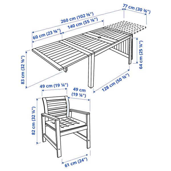 IKEA в интерьере - схема-чертеж с размерами