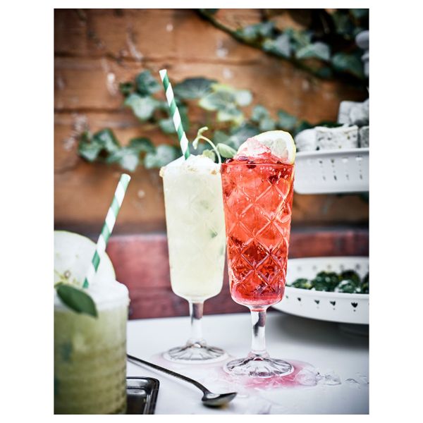 Бокал для шампанского, прозрачное стекло/с рисунком 19 сл IKEA FLIMRA ФЛИМРА 403.790.33 - схема-чертеж с размерами