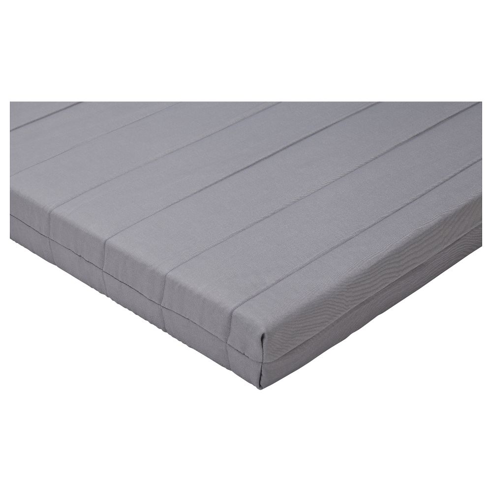 Матрас ЛЭННЭС, серый - схема-чертеж с размерами