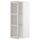 METOD Навесной шкаф/полки/стеклян дверца