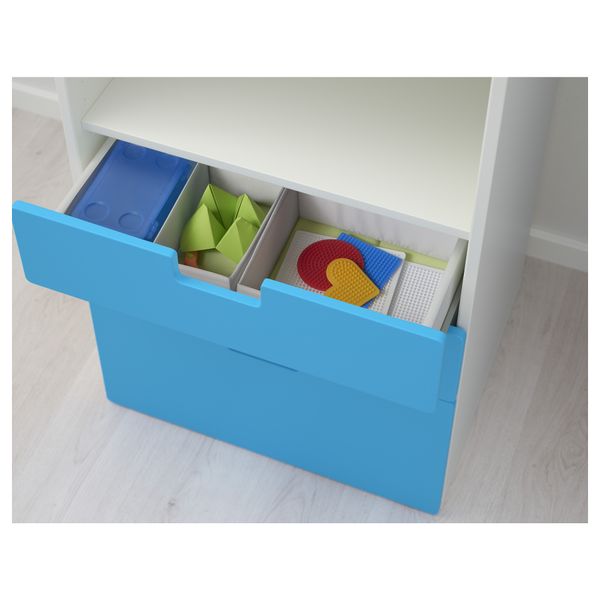 Комбинация для хранения с ящиками СТУВА, белый, синий (60x50x128 см) - фото 3