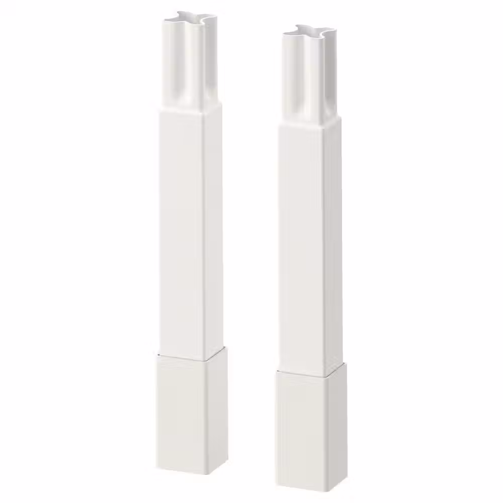 ENHET Ножки для каркаса - белый 12.5 см - схема-чертеж с размерами