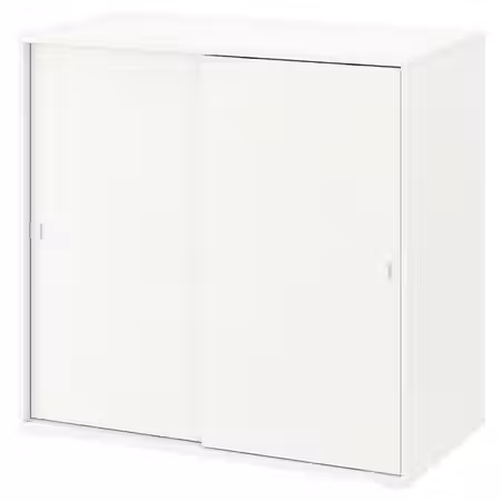 VIHALS Шкаф с раздвижными дверцами - белый 95x47x90 см