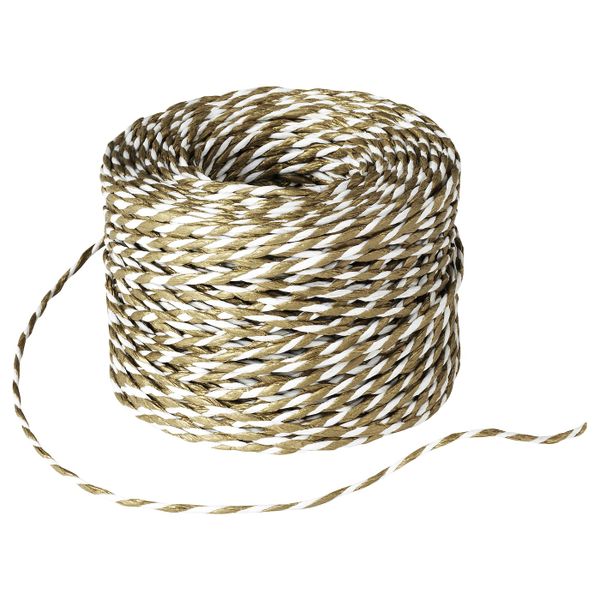 Подарочный шнурок, белый, золотой 40 м IKEA VINTER 2020 ВИНТЕР 2020 504.827.27 - схема-чертеж с размерами