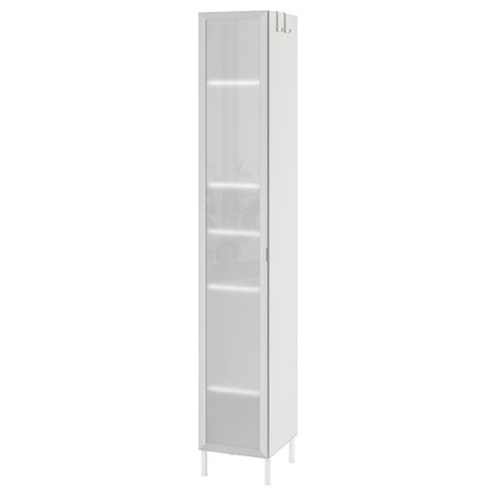 Шкаф высокий 1-дверный, алюминий 30x38x190 см IKEA LILLÅNGEN ЛИЛЛОНГЕН 792.481.78