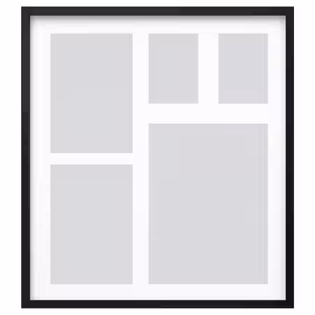 RÖDALM РЁДАЛЬМ Рама для 5 картин - чёрный 64x71 см