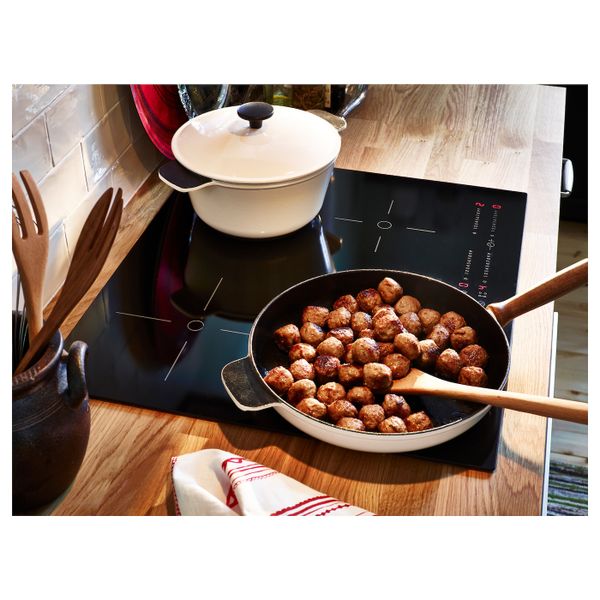 Сковорода, белый с оттенком 28 см IKEA СЕНИОР 403.835.01 - схема-чертеж с размерами