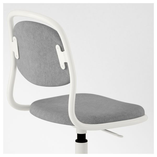 Детский стул ОРФЬЕЛЛЬ, белый, Висле светло-серый - фото 3