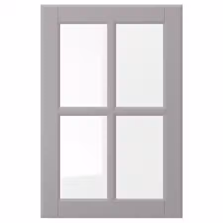 BODBYN Стеклянная дверь - серый 40x60 см