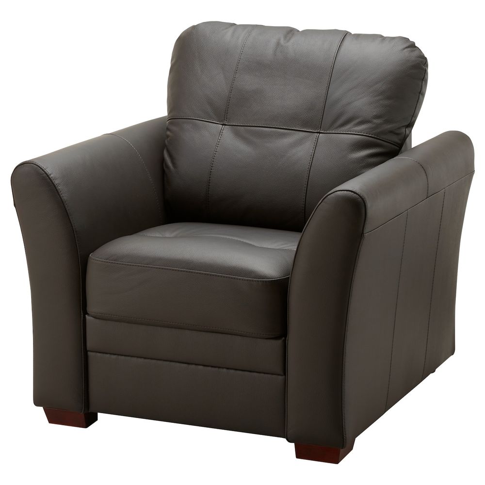 Кресло, Глосе/Бумстад темно-коричневый IKEA GESSBERG ГЕССБЕРГ 303.777.46 - фото 1