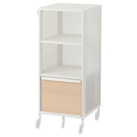 Модуль на колесах, сетка белый 41x101 см IKEA BEKANT БЕКАНТ 192.825.37