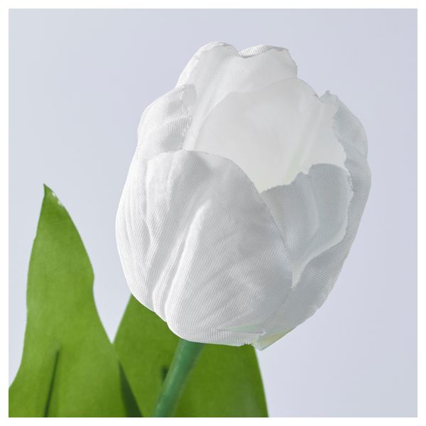 Цветок искусственный СМИККА, Тюльпан белый (40 см) - схема-чертеж с размерами